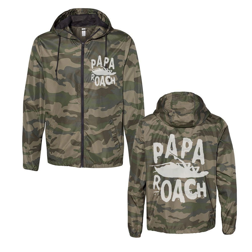 Papa Roach (Classic Logo Camo) Windbreaker